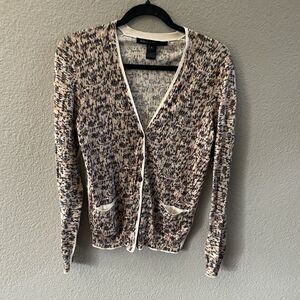 MARC BY MARC JACOBS Cardigan Women’s Small Beige Multicolored Button Up Career